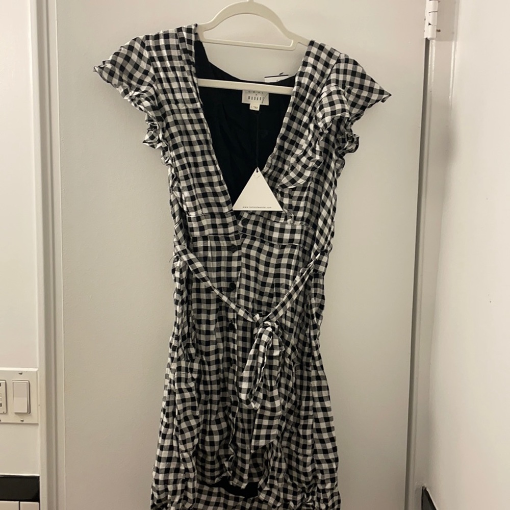 Black and white gingham dress - tags on.